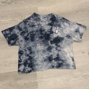 Primitive Skateboarding Tie-Dye Crop Top T Shirt Since 2008 Dirty P Logo Size L